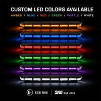 SM600A-2 30 Zoll Vollgröße-Lichtleiste 108 LED ECE R65 Cat 2 SAE J845 51 Muster 12-24V Rot Blau Gelb Stroboskop 3 Jahre Garantie