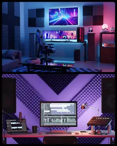 Chất lượng tốt Home recording studio âm thanh hấp thụ màu đen bọt Bảng điều chỉnh