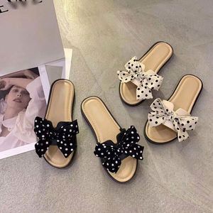 Новые Домашние тапочки женские летние с бантом - Product Image 3