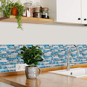 Bathroom <b>Kitchen</b> Stair Wall <b>Sticker</b> Peel and Stick Self-Adhesive DIY Wall <b>Sticker</b> for Home Decor 3d Wallpaper - Product Image 5