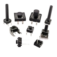 Mini interrupteur tactile à bouton-poussoir traversant, 4 broches, micro-interrupteur momentané pour cuisinière à induction, téléviseur, chauffe-eau, modèle 665
