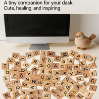 100 pièces de tuiles de lettres Scrabble en bois naturel, blocs d'alphabet en bois numérotés pour l'artisanat DIY, la décoration intérieure, l'art mural et le remplacement de pièces de jeu