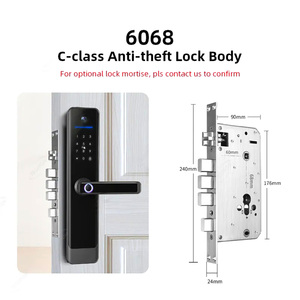 Accueil Appartement TTlock Tuya Serrure de porte intelligente Serrure de chambre numérique intelligente sans clé App Serrure de porte numérique - Product Image 4