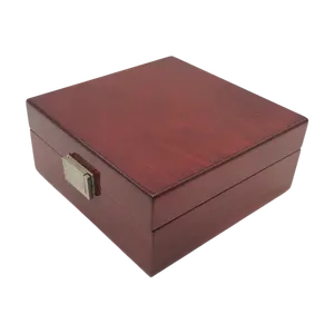 LOGO Custom Red Piano Lacquer Men's Watch Box Display Watch Wooden Box