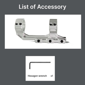ขาตั้งกล้อง ACUMETA Bastion - ขาตั้งกล้องแบบ Cantilever สำหรับท่อขนาด 30 มม., ความสูงตรงกลาง 1.5 นิ้ว สำหรับอุปกรณ์ออปติกภายนอกอาคาร (สีเงิน) - Product Image 5