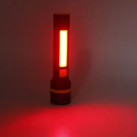 Lampe torche LED COB rechargeable à haute puissance, étanche IP67, solaire, portable pour le camping, batterie AA 1200mAh