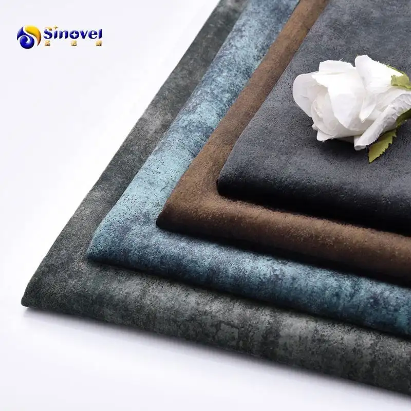 High quality 100% polyester printed stretch holland velvet stocklot printed velboa fabric for sofa