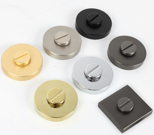 Modern Brass <strong>Knob</strong> BK Emergency Opening Sliding <strong>Door</strong> Lock Brushed <strong>Black</strong> Bathroom - Product Image 2