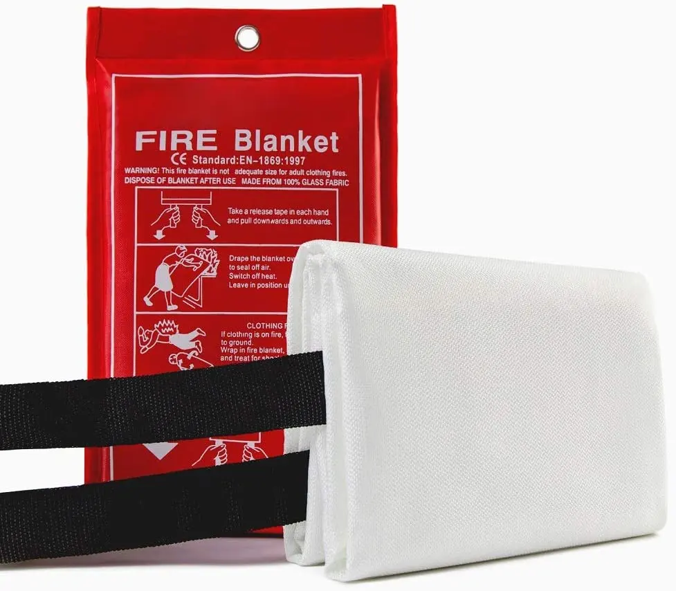 Feuerfeste Decken mit Etui 1m x 1m Lösch decken für Küchen brände