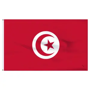 Ready to Ship 100% Polyester 3x5ft Stock Printed TN TUN Tunisian Tunisia Flag