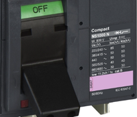 Interruptor Automático MCCB, ComPacT NS1000H, a 415 VCA, 4P, Operado Manualmente, Unidad de Control MicroLogic 5.0, 1000 A