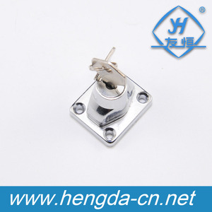 Yh2102 keyed khác nhau Hasp chốt, Twist Knob keyed khóa Hasp cho tủ cửa nhỏ, <span class=keywords><strong>Chrome</strong></span> mạ - Product Image 4