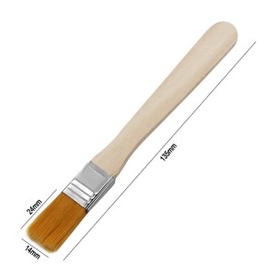 Wooden Handle Yellow Nylon Brush Soft Bristle Painting Cleaning Brush For Computers And Barbecue Use - Product Image 4
