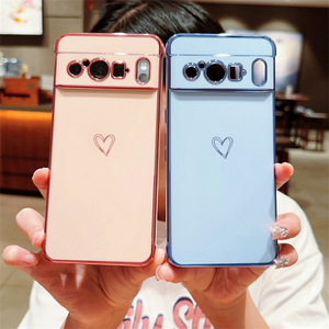 Para <span class=keywords><strong>Google</strong></span> Pixel 9 Pro Funda para teléfono móvil Galvanoplastia Amor Corazón Diseño Anti-caída Funda para teléfono a prueba de golpes - Product Image 2