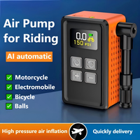 Pompe à air électrique intelligente AI Mini Type-C USB pour vélo, cyclisme, accessoires sans fil automatiques, gonfleur de pneus numérique portable pour voiture