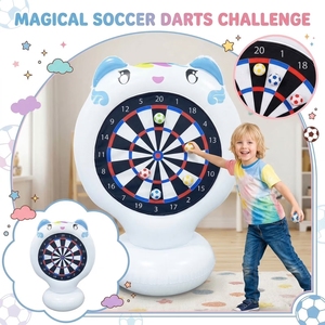 <b>Inflatable</b> Floating Dart Board <b>Game</b>, 51" Giant Cat Themed Soccer Darts Target for Kids, Indoor Outdoor Pool Party Toy - Product Image 6