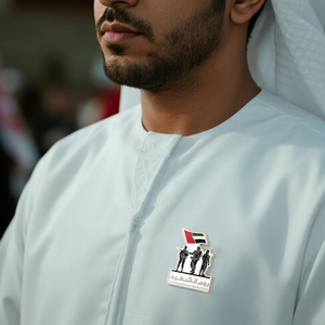 Cổ Nhanh Chóng Tàu Uae Martyr Của Ngày Pin Huy Hiệu Yawm al-Shuhada Trâm Máy Bay Chiến Đấu Nói Chung Kim Loại Men Sticker Món Quà Kỷ Niệm Tùy Chỉnh - Product Image 5