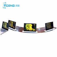 Table de conférence avec moniteur LCD motorisé escamotable avec écran HD, bureau motorisé escamotable avec moniteur escamotable avec télécommande