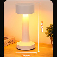 Lampe de Table LED TAIKOO à Luminosité Réglable pour Étude, Lampe de Bureau Rechargeable avec Port de Charge USB