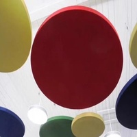 Panneau acoustique suspendu léger, moderne, écologique, facile à installer, en feutre PET, réduction du bruit, 100% polyester