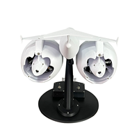 Nouveau moteur de ventilateur à jet à double turbine innovant avec conception unique, dispositif de pulvérisation intégré, produit d'humidification de l'air en résine
