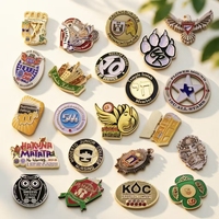 Badges de revers en métal émaillé 3D ronds personnalisés en gros, badges souvenirs personnalisés pour cadeaux commémoratifs