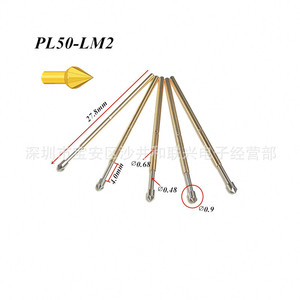 Sonde de test de type étoile Pl50 Lm2, broche à ressort de 0,68 mm pour pièces d'instruments, matériau métallique - Product Image 4