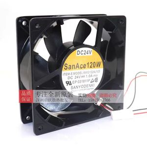 Ventilateur axial Sanyo Denki 9WG1224J103 DC 24V 1.0A, cadre métallique, ventilateur de refroidissement industriel - Product Image 2