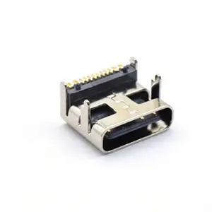 SMD charge connector USB type-c 16pin female connector height 1.0mm socket type c connector