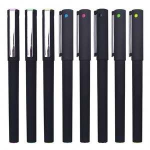 Customizable 0.5mm Frosted Colorful Bullet Tip <b>Gel</b> <b>Pen</b> New Plastic Spray Coating with Logo Printing for Business Promotion - Product Image 1
