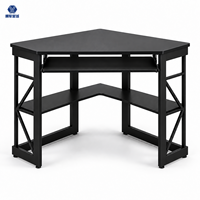 Bureau d'angle multifonctionnel moderne et durable avec étagère de rangement pour la maison et le bureau – Meilleure vente