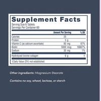 Amazon TK Super Collagène 3-en-1 Biotine Vitamine C Comprimés de collagène pour adultes 360 comprimés pour une meilleure densité osseuse Durée de conservation de 24 mois