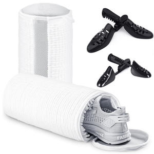 Les fibres pelucheuses durables gardent 360 enveloppant les embauchoirs réglables nettoyant le sac de lavage de chaussures pour la machine à laver - Product Image 1