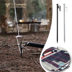 YACHUANGXIN VIETNAM Piquet de sol en acier au carbone haute résistance de qualité industrielle 20/25/30/40cm Épais pour fixation de tente anti-vent et camping tout usage - Product Image 2