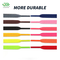 JOGHN – lacets plats colorés et créatifs, couleur unie, lacets de chaussures de sport d'athlétisme multicolores, corde plate