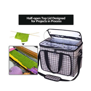 Caja de Herramientas de Costura <span class=keywords><strong>para</strong></span> el Hogar, Kit de Costura con Dedal, Suministros de Costura, Bolsa de Almacenamiento, Bolsa de Transporte <span class=keywords><strong>para</strong></span> Costura, Maletín de Costura Portátil - Product Image 2