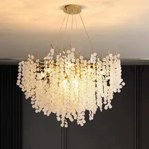 Contemporary Design Art Indoor Decoration Aluminum G9 Modern Glass Chandelier Pendant Lamp