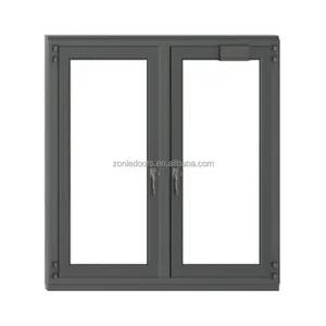 Waterproof window with built in blinds toilet black sliding aluminium doors and windows