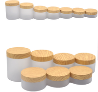 100ml 120ml 150ml 200ml Conteneur de pots de crème en plastique givré coloré avec couvercle 250gr pour cosmétiques pour crème pour les yeux