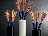 Kabel Kontrol RVV Multi-Core Fleksibel Berlapis PVC Tembaga Terpilin 2/3 Inti untuk Kabel Rumah Tangga dan Industri (Roll)