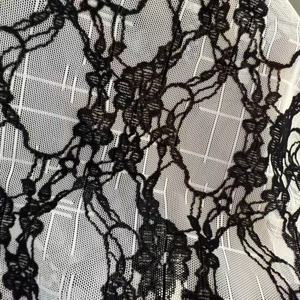 Large Floral Embroidered Mesh <strong>Lace</strong> Breathable Stretch Dress Accessories 95% Nylon / 5% Spandex Wide Cuff Wedding Decorations - Product Image 1