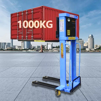 Nouvelle machine de manutention hydraulique portable montée sur véhicule électrique, petite chariot élévateur à fourche portable