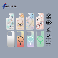Étui de téléphone magnétique en acrylique pour iPhone 16 16 Plus 16 Pro Max, coque à double panneau détachable avec impression UV, protection personnalisée 3 en 1