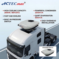 Dachmontierter Luftkühler, elektrische 12V 24V Klimaanlage HFC-134a 2600W 8875BTU für Anhänger, Wohnmobil, Schlafkabine, LKW-Kabine