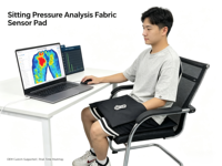 Capteur de pression de siège flexible FSR, coussin de capteur de cartographie de pression haute précision pour chaise de bureau