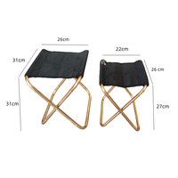Tabouret pliant extérieur en alliage d'aluminium chaise de pêche Portable voyage chaise de plage Train tabouret pliant
