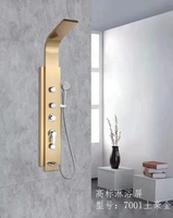 Panneaux De douche muraux SUS304 robinet colonne De Ducha salle De bains panneaux De douche De Massage tour or
