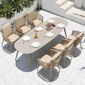 Vente en gros d'ensemble de chaises de salle à manger d'extérieur en aluminium durable mobilier de jardin confortable pour camping et restaurant - Product Image 1