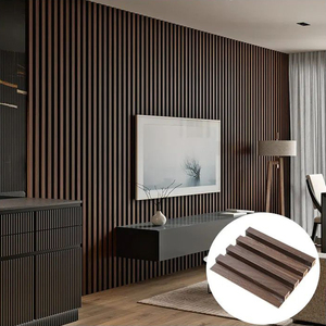 Hạt gỗ composite Laminate <span class=keywords><strong>PVC</strong></span> WPC rãnh tường/trần tấm Ốp cho trang trí nội thất trong nhà - Product Image 3