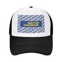 Gorra Trucker de Malla de Perfil Alto Personalizada, Transpirable, con Cierre a Presión, de Algodón, para Uso Casual, Hip Hop y Streetwear